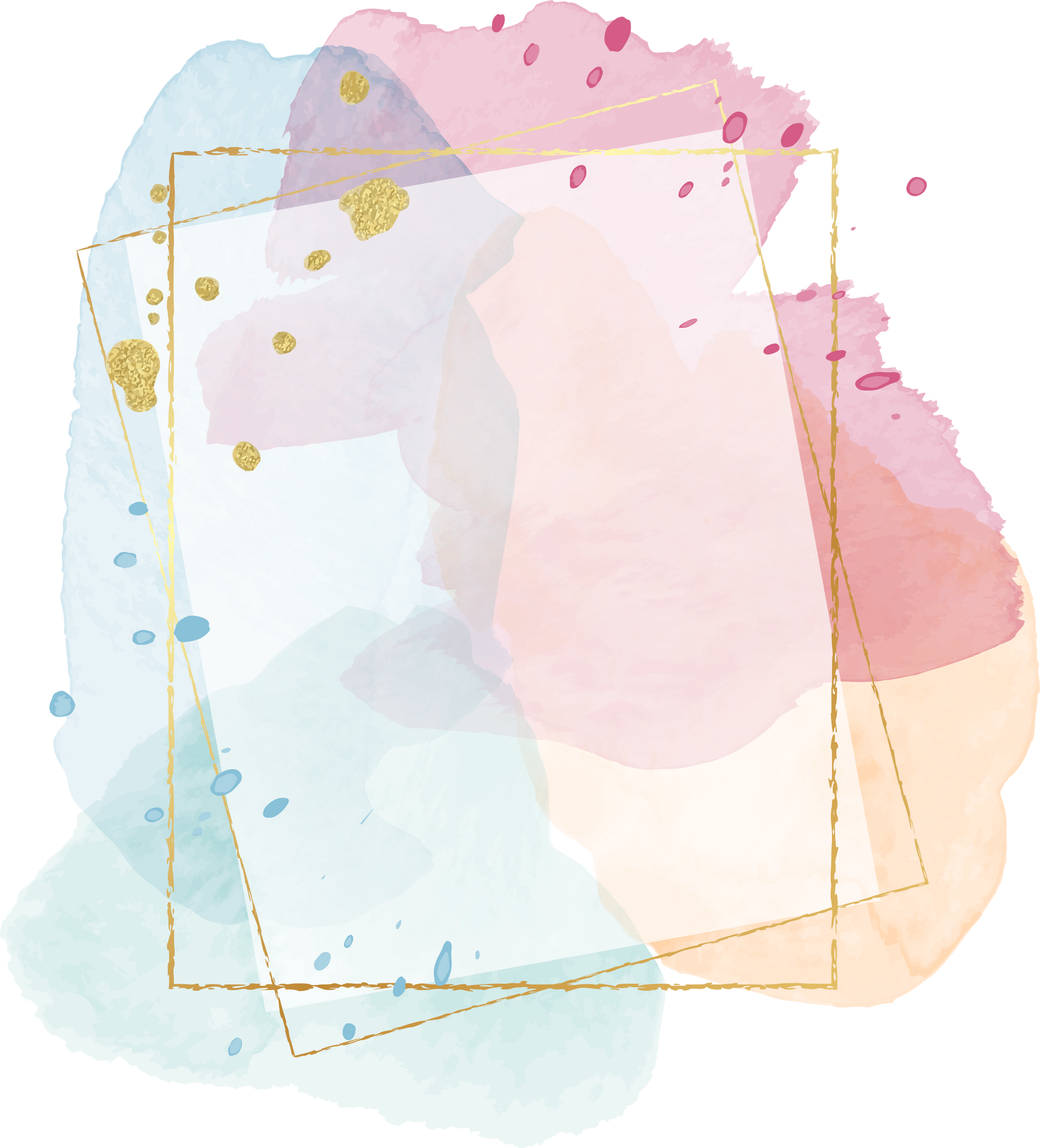 Watercolor frame background